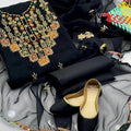 Organza Beads Work Embroidery 3Pc Dress