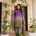 Shamoze Silk Digital Tie & Dye Printed 3Pc Suit