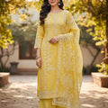 Exclusive Fine Quality Boring Embroidery 3Pc Dress