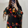Printed Silk 3Pc Dress