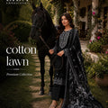 Soft Cotton Embroidered 3-Piece Suit with Chiffon Digital Print Dupatta