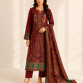 Pure Pashmina Wool Jacquard 3Pc Suit